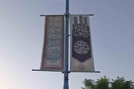 شهر، سیاه‌پوش حسین(ع) شد؛ جلوه‌های محرم در قامت فضاسازی شهری